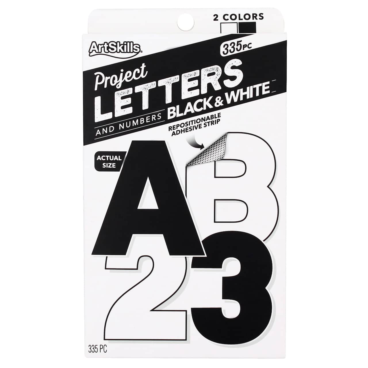 ArtSkills® 2.5" Black & White 335 Piece Paper Poster Letter Set